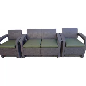  Technorattan Kissen 4er Set GRÜN