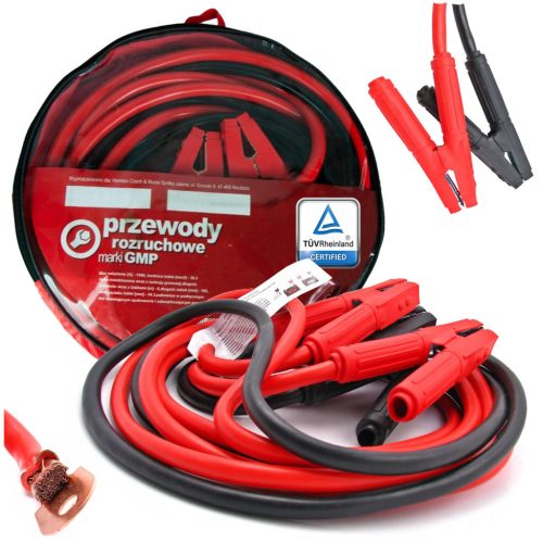  ANLASSERKABEL 1500 A, 6 m, 50 mm2 Drähte, STARKE Diesel-Klemmenabdeckung