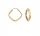  Goldohrringe 333 Quadrate