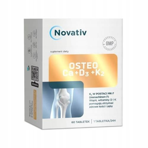  Novativ Osteo Ca+D3+K2 Nahrungsergänzungsmittel Calcium (Kalzium) Tabletten 60 Stk.