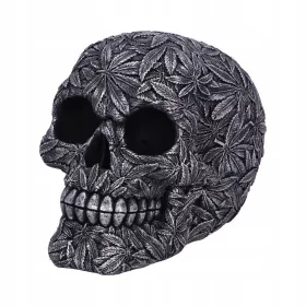  Mit Blättern verzierter Totenkopf High Life Skull 15,5 cm