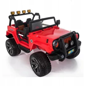    MEGA JEEP 4X4 MIT EXKLUSIVEM ANTRIEBSREDUZIERGERÄT, LANGSAMES STARTEN, WEICHE RÄDER, 2x12