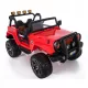  MEGA JEEP 4X4 MIT EXKLUSIVEM ANTRIEBSREDUZIERGERÄT, LANGSAMES STARTEN, WEICHE RÄDER, 2x12
