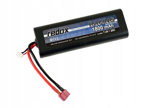  LI-PO BATTERIE 7,4V 2S 1800mAh 36A 20C REDOX HC jakar