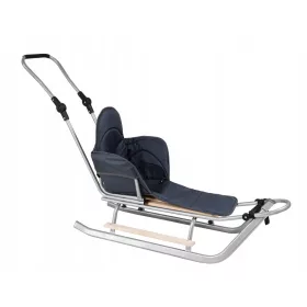    Traditioneller Metallschlitten CAMICCO Schlitten auf dickem Rohr + PUSH