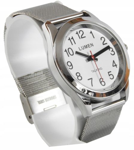  Eine Uhr mit einem Armband, das Polnisch spricht