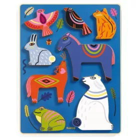  DJECO Totem Animals Puzzle 8 Teile