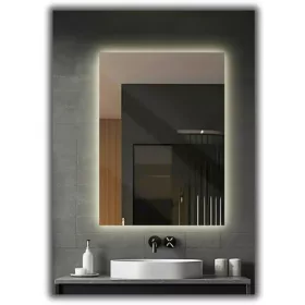    LED-SPIEGEL 90x110 BELEUCHTETES BADEZIMMER LED WASSERDICHT LEDS 120 Dioden