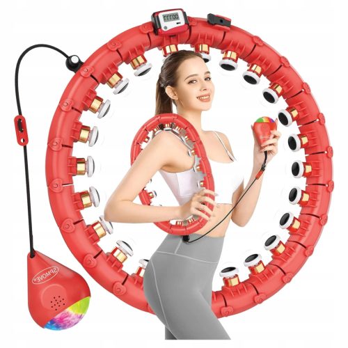  Hula Hop mit Gewichten und Thekenlaschen, zusammenklappbar, Fitness, BLACK WEEK