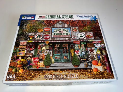  Puzzle 1000 GENERAL STORE größere Teile nach dem Zusammenbau WHITE MOUNTAIN aus den USA
