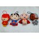  SUPER 4 Maskottchen Superman, The Flash, Cyborg, Lulu