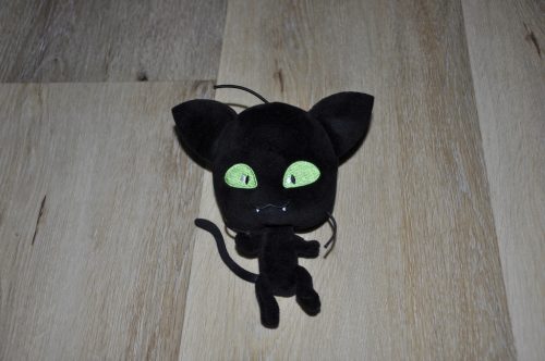  Plüschmaskottchen schwarze Katze Kwami Plagg Miraculous 18 cm