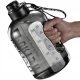  Wasserflasche, Sportflasche mit Mess-Gyms-Fitness-1700-ml-Bürste