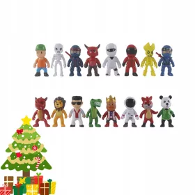    Weihnachtsgeschenk Stumble Guys Toys Set mit 16 Spielfiguren