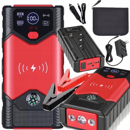  BOOSTER POWER BANK AUTO JUMP STARTER STARTTASCHE KOMPASS KABEL 20000 mAh