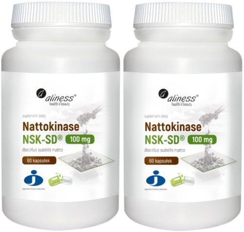 Nattokinase NSK-SD 100 mg – Enzym mit fibrynolytischer Aktivität, 2 x 60 Kapseln