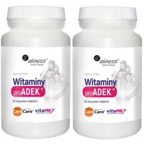   Natürliche proADEK2 Vitamin-Kapseln 60 Stück - Unterstützt Knochen & Immunsystem