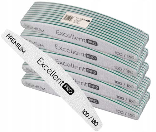  100 x AUSGEZEICHNETE PRO-NAGELFEILE BOOT VERSTÄRKT PREMIUM 100/180