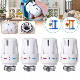  4PCS Thermostatkopf M30x1,5 Mini-Heizkörperknopf