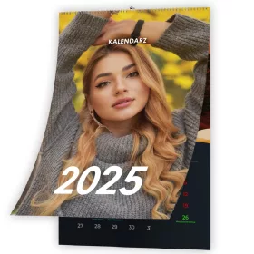    WANDKALENDER FÜR 2025, 13-SEITIG A4 JULIA ŻUGAJ SHOPPING SONNTAGS