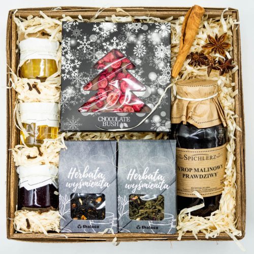  GESCHENKkorb Schokoladen-Honig-Tee Weihnachtsgeschenke zum Nikolaustag Pr