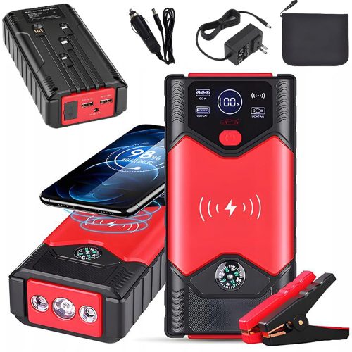  JUMP STARTER ENGINE START POWERBANK 2 IN 1 MIT BATTERIEANZEIGE 20000MAH