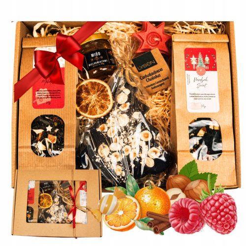  GESCHENKBOX Früchtetee Honigschokolade mit Honig ein Geschenk für Mama