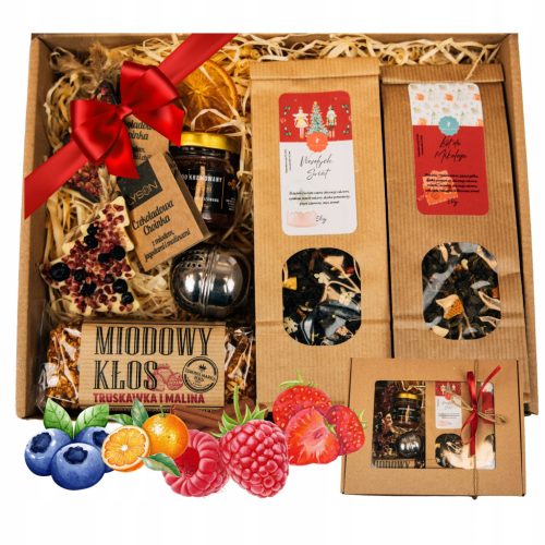  FRÜCHTETEE-GESCHENKSET HIMBEERSCHOKOLADE HONIG INTENDER