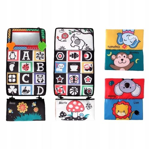  Tummy Time Mirror Toys Babyspielzeug 0–6 Monate, Waldthema, Schwanz