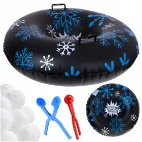    Rutschrutsche, aufblasbarer Schlitten zum Rutschen auf Schnee, Schneemaschine zum Herstellen von Bällen