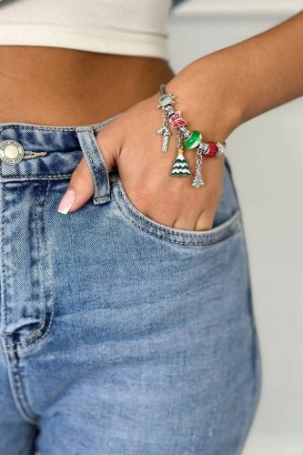  Armband mit Weihnachtsbaummotiv