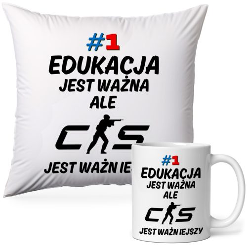  Counter Strike CS2 CS:GO Tassenkissen-Set, Geschenk für einen Gamer