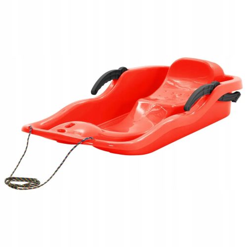  Schlitten mit Bremsen, rot, 87x40x18 cm, PP