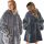 Graues Decken-Sweatshirt, übergroßes, dickes Sweatshirt, Decken-Sweatshirt mit Kapuze, großer Bademantel