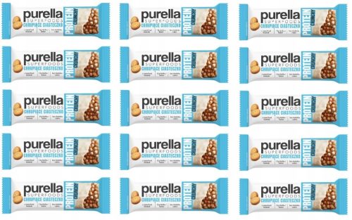 PURELLA Proteinriegel, Crunchy Cookie Geschmack mit Baobabüberzug, 15x 45g Karton
