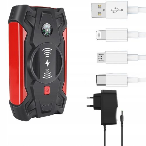  Tragbare Starthilfe, Autobatterie, USB-C Powerbank-Ladegerät
