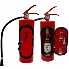   FEUERLÖSCHER BAR Minibar GESCHENK zum Geburtstag 18 20 30 40 50 60 für einen Mann