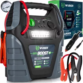    JUMP STARTER GLEICHRICHTER STARTEN POWERBANK KOMPRESSOR LED-LICHT 5IN1 17Ah