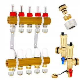  FUSSBODENHEIZUNGSSPLITTER 5-KREIS-PEX-Autoklimaanlage