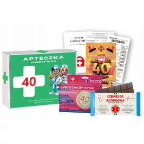    LUSTIGES GESCHENK FÜR DEN 40. GEBURTSTAG EINER FRAU. NOTFALLSET