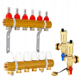  FUSSBODENHEIZUNGSSPLITTER, 6-KREIS-Automatikgebläse