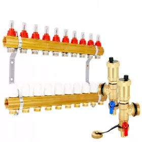  FUSSBODENHEIZUNGSSPLITTER 10-KREIS-Automatikgebläse
