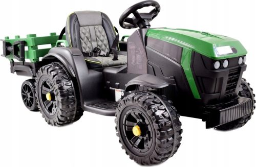  TRAKTOR MIT BATTERIE 12V 2x45W ANHÄNGERFERNBEDIENUNG GRÜN