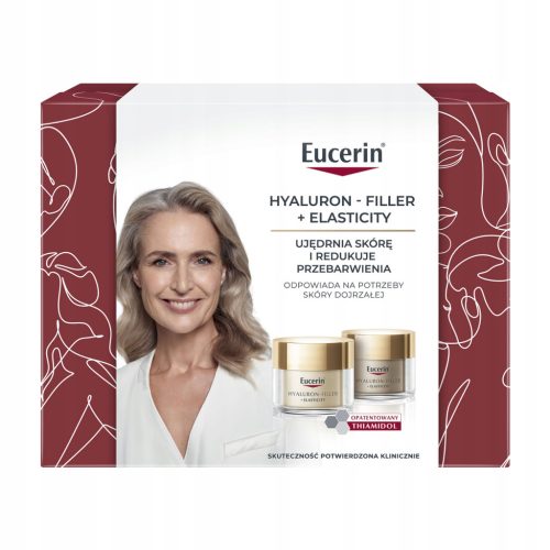 EUCERIN HYALURON FILLER ELASTICITY Zestaw Krem na dzień + Krem na noc 100ml