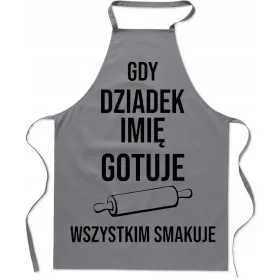   Küchenschürze „Wenn Opa kocht“, nennen Sie den Großvatertag