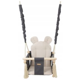  Baumwoll-Innenschaukel für Kinder (grau-beige)