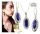  SCHMUCKSET AUS 925 SILBER FÜR DAMEN, DURCHGEBRACHTE ROSEN NACHT VON KAIRO + KOSTENLOSE GRAVUR