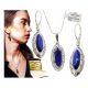  SCHMUCKSET AUS 925 SILBER FÜR DAMEN, DURCHGEBRACHTE ROSEN NACHT VON KAIRO + KOSTENLOSE GRAVUR
