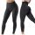  2253 Push Up Shaping Sport-Leggings mit hoher Taille und Rüschen, L