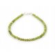  Armband aus natürlicher Jade mit 3 mm großen, facettierten Kugeln